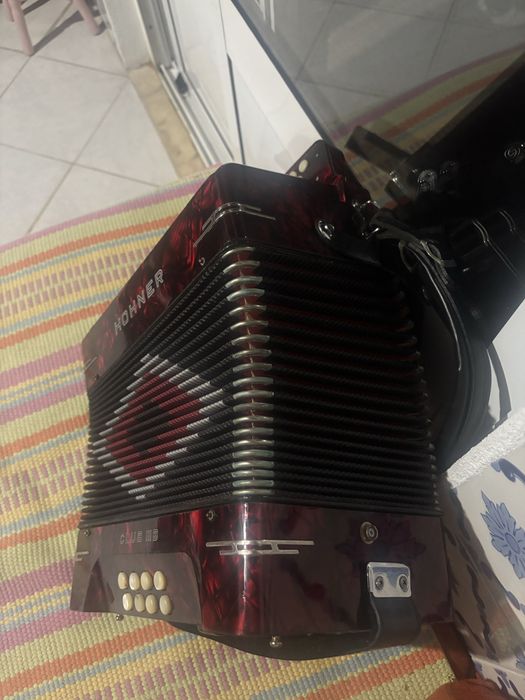 Concertina Hohner em Sol Do Fa