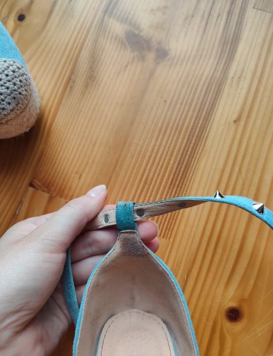 Espadryle na wysokiej koturnie 36