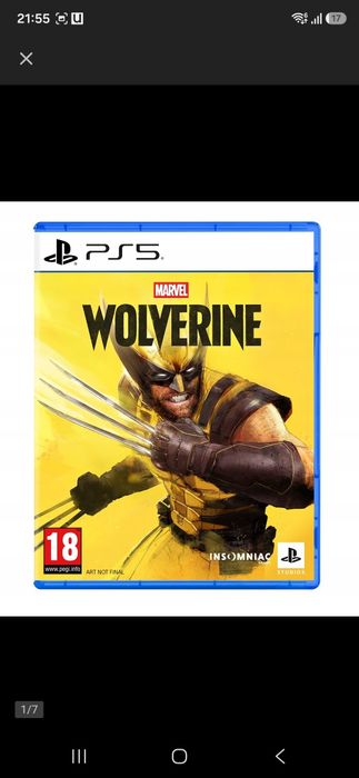 Marvel Wolverine ps5