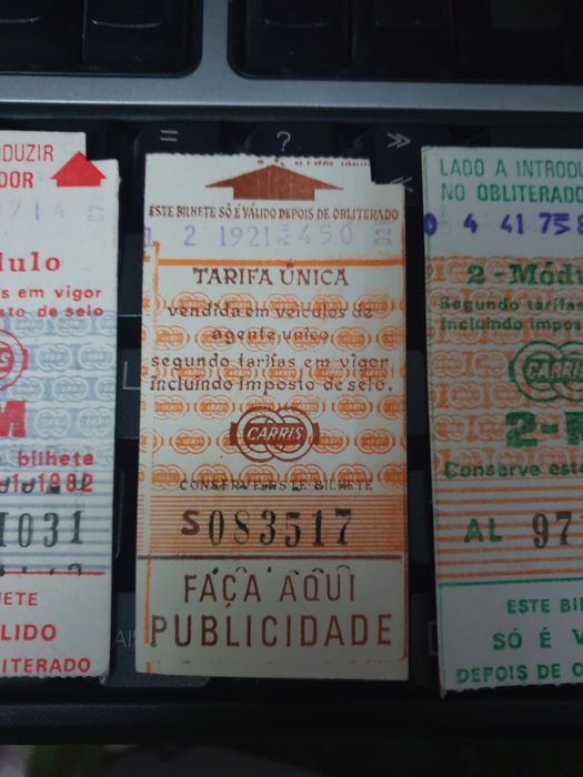 Bilhetes de autocarro CARRIS