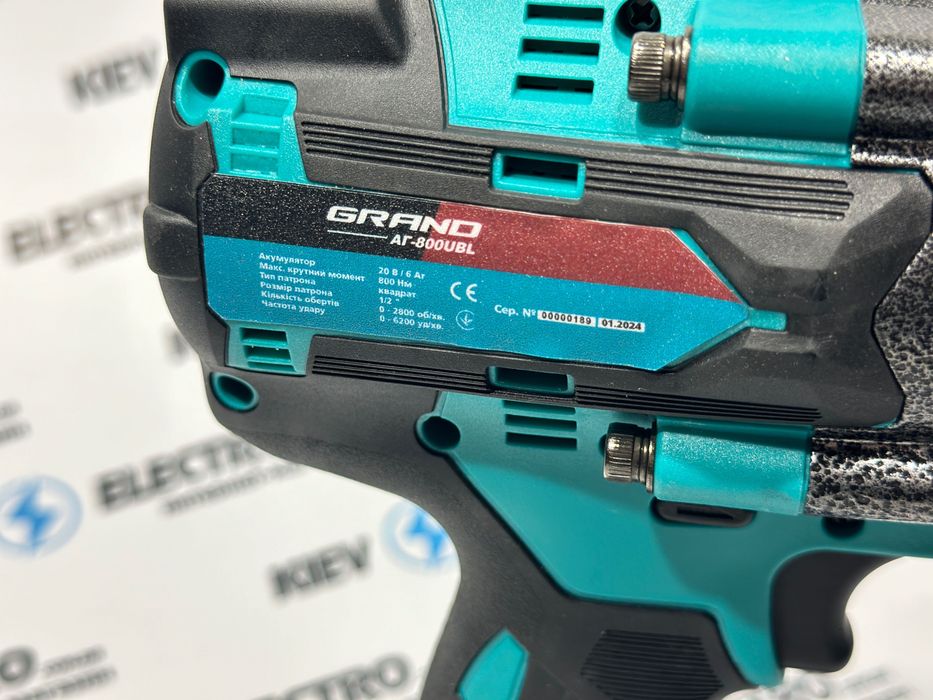 Аккумуляторный Гайковерт Grand АГ 800 UBL ТУШКА без АКБ и зарядного