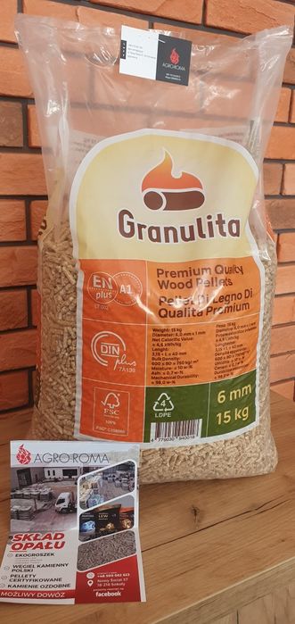 Agro-roma Sokoły Pellet pelet certyfikowany a1 5.1 kWh buk paczka, Sok