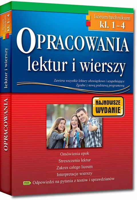 Opracowania Lektur I Wierszy - Liceum/Technikum - Klasy 1-4 - Po Reformie. Nowy Produkt