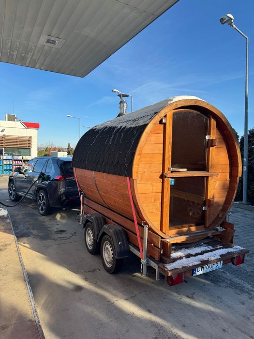 Wynajem Mobilna Sauna Balia Jacuzzi z dostawą, okazje imprezy, prezent