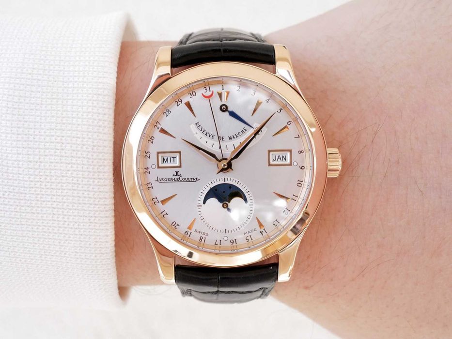Jaeger-LeCoultre Master Calendar 18k Rose Gold Silver Dial