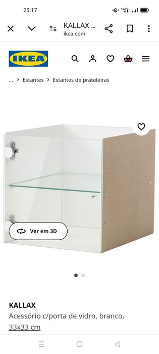 Acessórios kallax c/porta, cor branco, IKEA. NOVOS