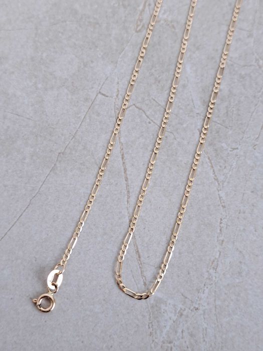 Złoty łańcuszek FIGARO 14K pr.585 Polecam!