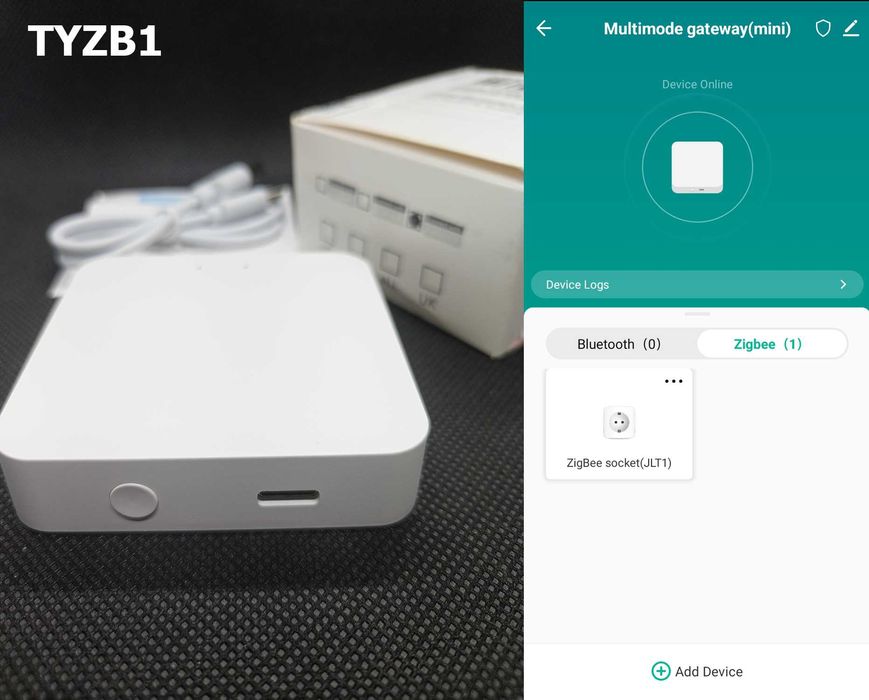 Multi-Mode шлюз Tuya Zigbee, Bluetooth