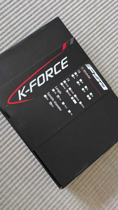 Pedaleiro FSA K-FORCE Modular BB386 Carbono 46/30T 170mm – Novo