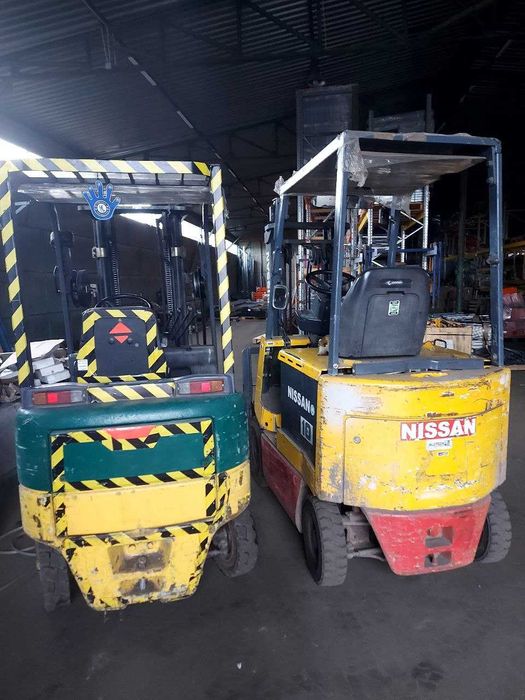 Навантажувач Nissan електричний, 3м підйом погрузчик кара 1т.