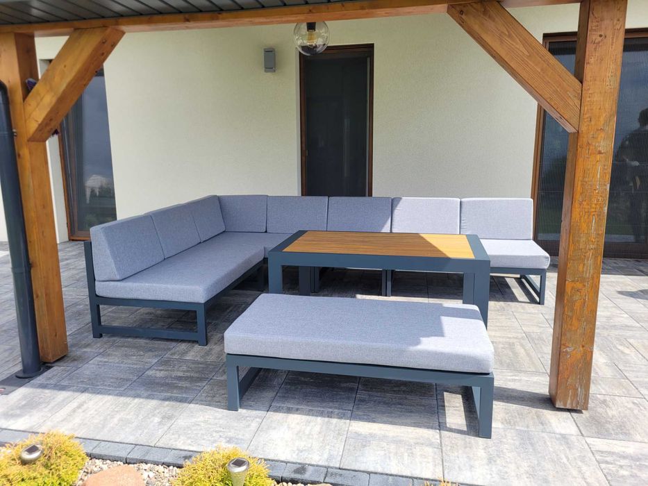 Meble tarasowe modułowe ogrodowe nowoczesne gruby profil ALUMINIUM PL