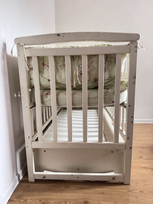 Дитяче ліжечко "Човник" (Лодочка) з маятником і ящиком