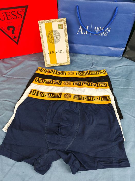 Bielizna męska Versace kolory bokserki 3pak premium M-XXL