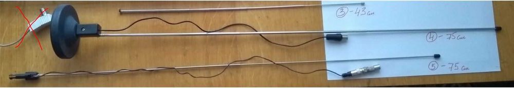 Набор комнатных телерадио-телескопических антенн