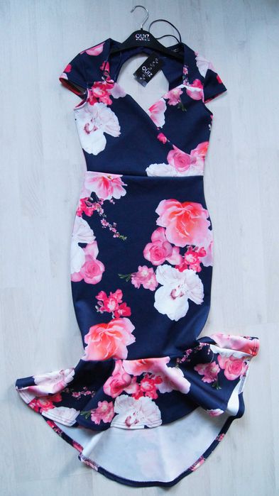 QUIZ - piękna sukienka, rozmiar 8 / S - nowa z metką