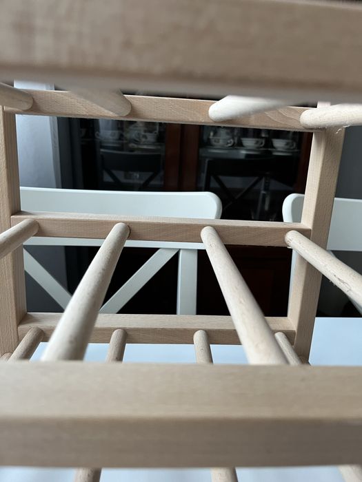 Stojak na wino drewniany