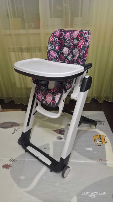 Дитячий стільчик для годування Chicco Polly 2 в 1 (0+ шезлонг) + новий чохол