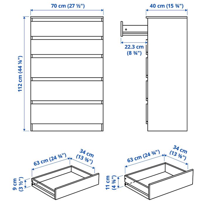 Cómoda Ikea kullen