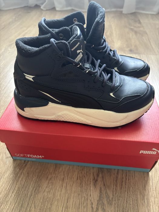 Шкіряні кросівки puma 37, зимові чоботи Geox 37