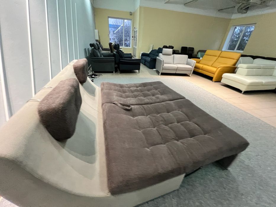 Акція!Диван розкладний тканина коричневий