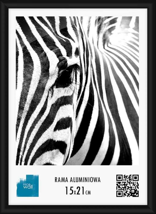 Czarna Rama Ramka Aluminiowa 15x21 na zdjęcia plakaty grafiki obrazy