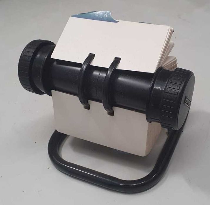 Rolodex arquivador de cartões de visita rotativo