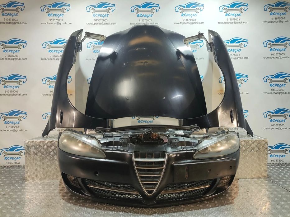 FRENTE COMPLETA ALFA ROMEO 147 937 FACELIFT COLLEZIONE CAPOT PARACHOQUES GUARDA-LAMAS OTICAS RADIADOR VENTILADOR FRENTE FIBRA REFORÇO