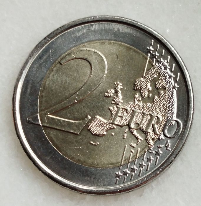 Moeda de 2 € , comemorativa, de Portugal , soberba e rara.