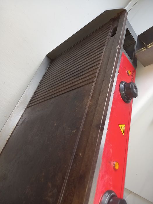 PŁYTA GRILLOWA gładka + ryflowana STALGAST płyta grzewcza elektryczna