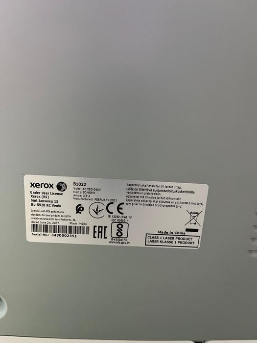 Xerox B1022 drukarka laserowa biurowa skaner kopiarka A4,A3
