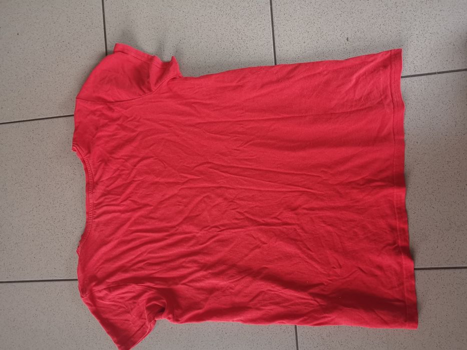 Czerwony t shirt damski bluzka z krótkim rękawem zabawny napis Page On