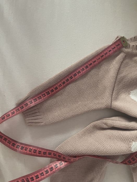 Теплий вʼязаний чоловічок ромпер комбінезон 68