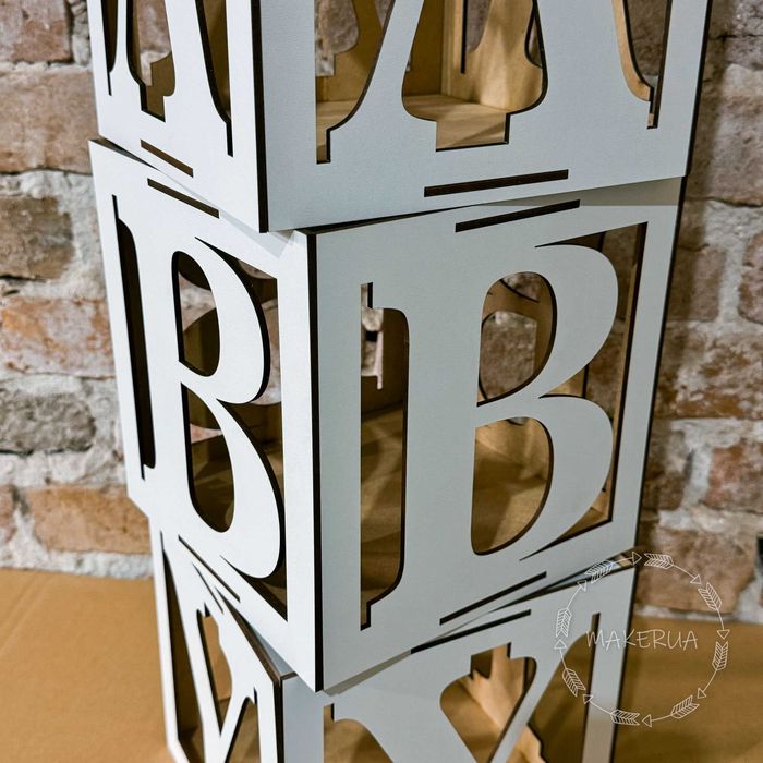 Декор для свята куби коробки BABY день народження хлопчик чи дівчинка