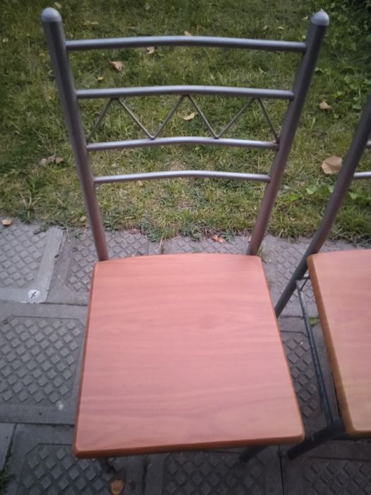 Cena za 2 x Krzesło Stylowe Krzesła Metalowe