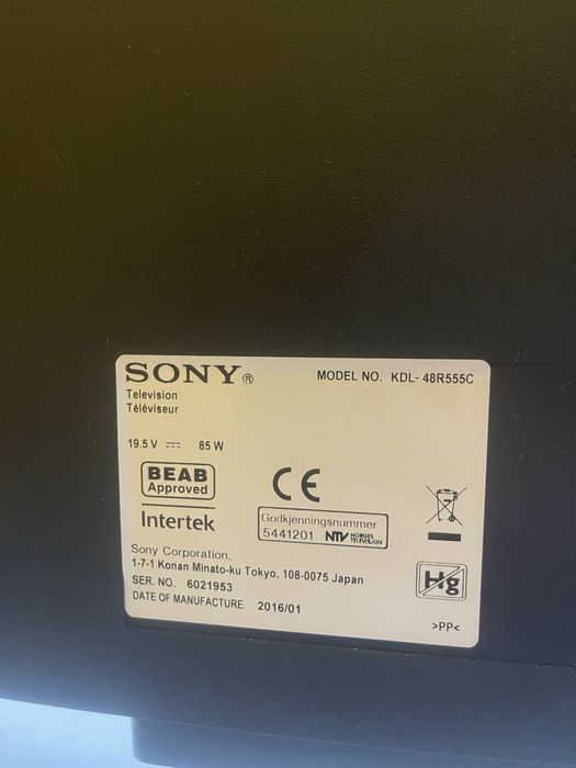 Telewizor SONY 48 cali Wi-fi /Smart