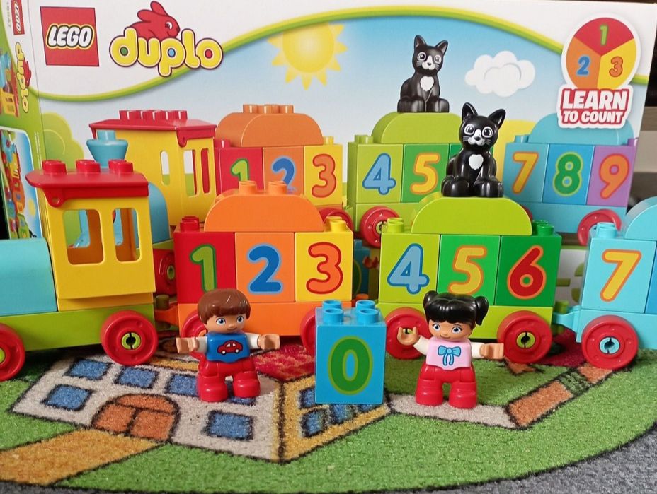 LEGO Duplo pociąg z cyferkami + gratis
