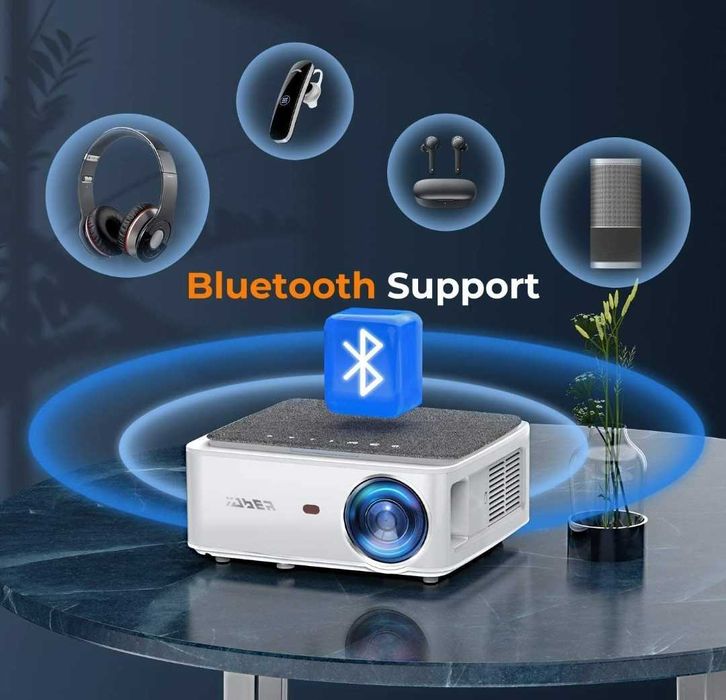 LED Projector 9500 Lumens + WiFi + Bluetooth + 4D Keystone + 1080p / 4K64729937854593123
