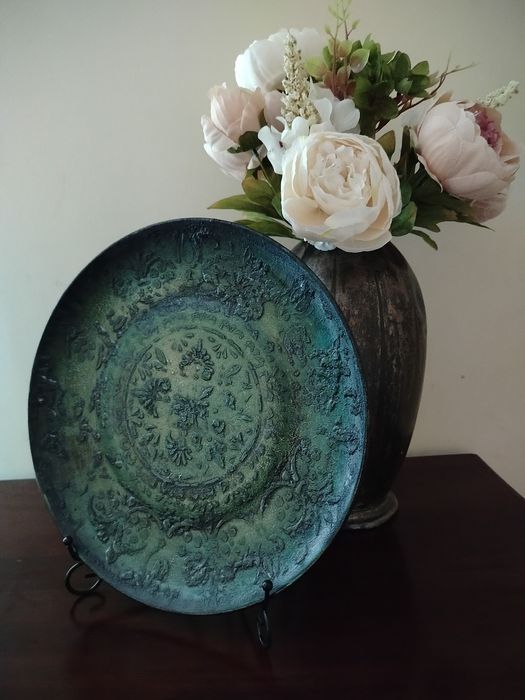 Patera , talerz ozdobny ręcznie wykonany 32 cm