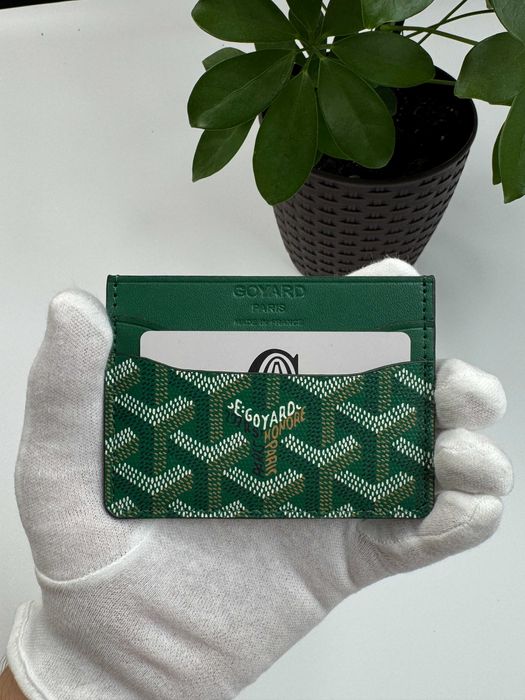 Картхолдер з еко-шкіри Goyard гаманець гоярд