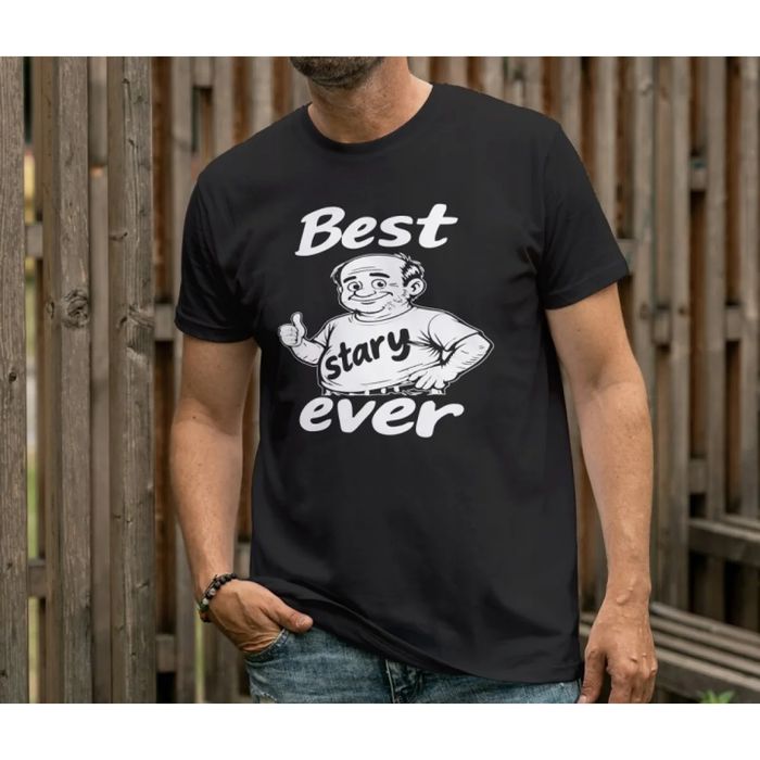 Koszulka męska z nadrukiem Best Stary Ever