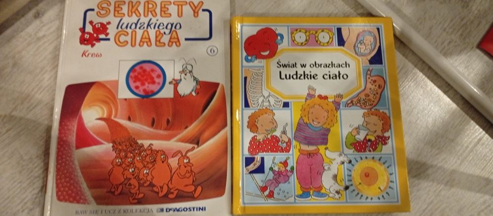 Zestaw 3 książek ciało czlowieka