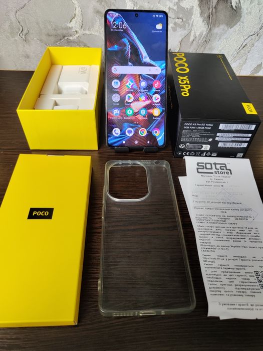ІГРОВОЙ Poco X5Pro 5G, память 6+6-128гиг, идеал