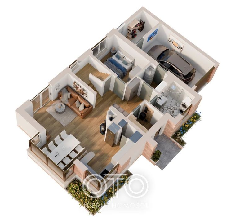 Dom wolnostojący pod Wrocławiem | działka 845m²
