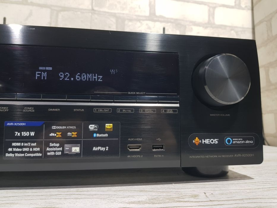 7.2 AV ресивер DENON AVR X2500, *7x150 Вт, HDMI, USB, 4K Wi-Fi б/у з Німеччини