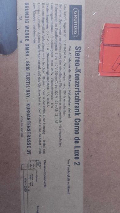 movel rádio e gira-discos grundig