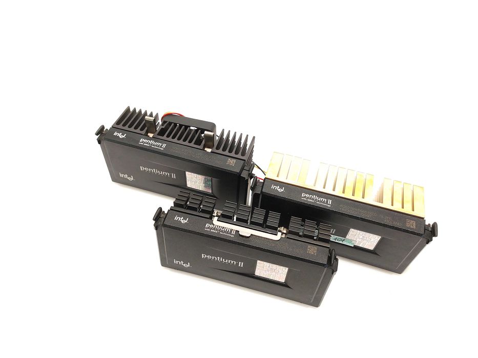Procesory Intel Pentium II Vintage Retro Zestaw