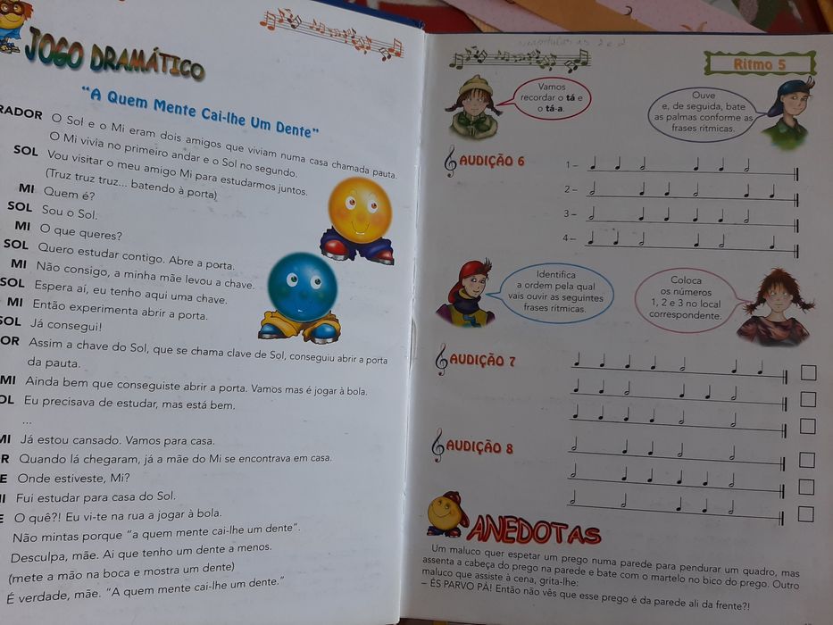 Livro música,,Expressões e dramática 3e4 anos,,