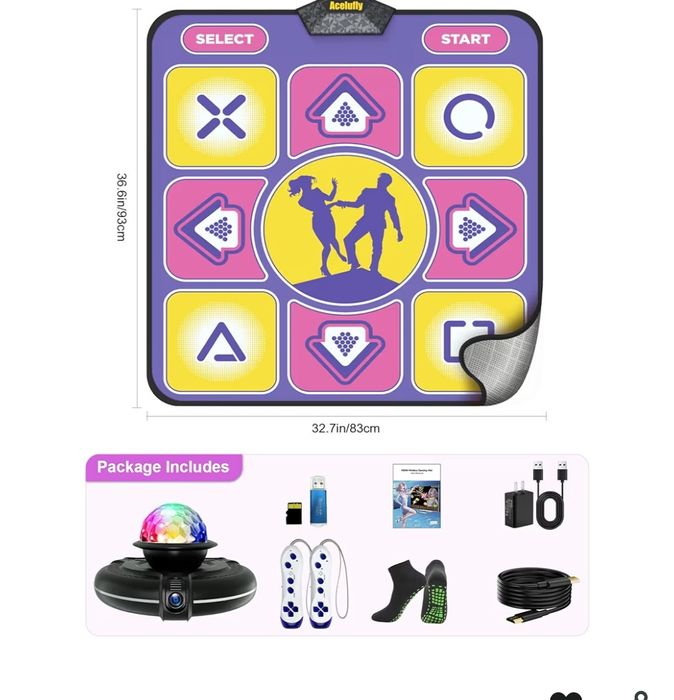 Elektroniczna mata do tańca i gier tv +kamera