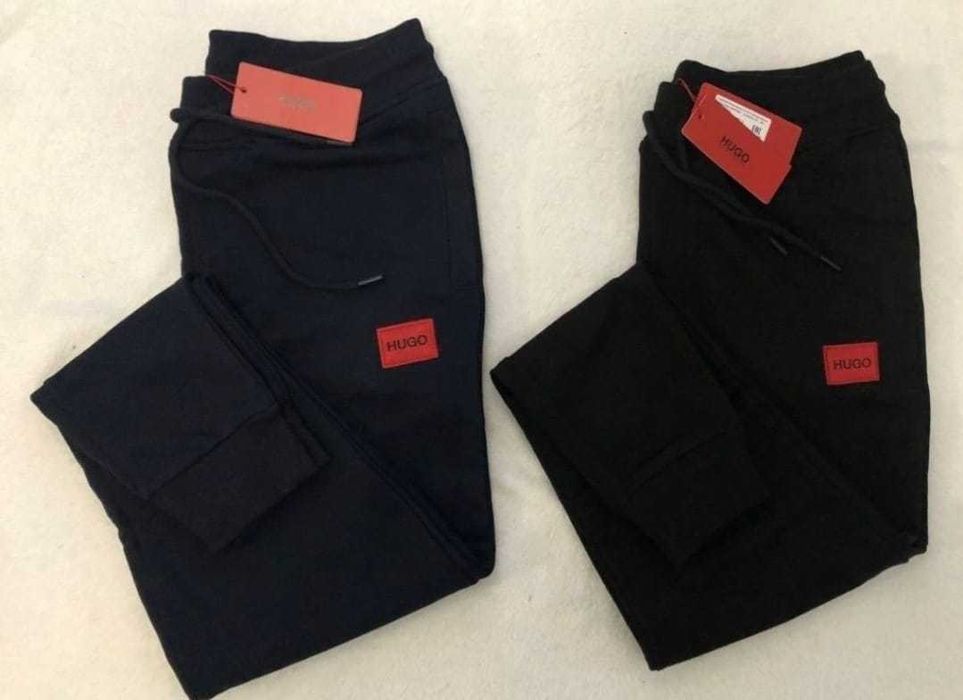 komplet dres Hugo Boss bluza spodnie czarny granat premium