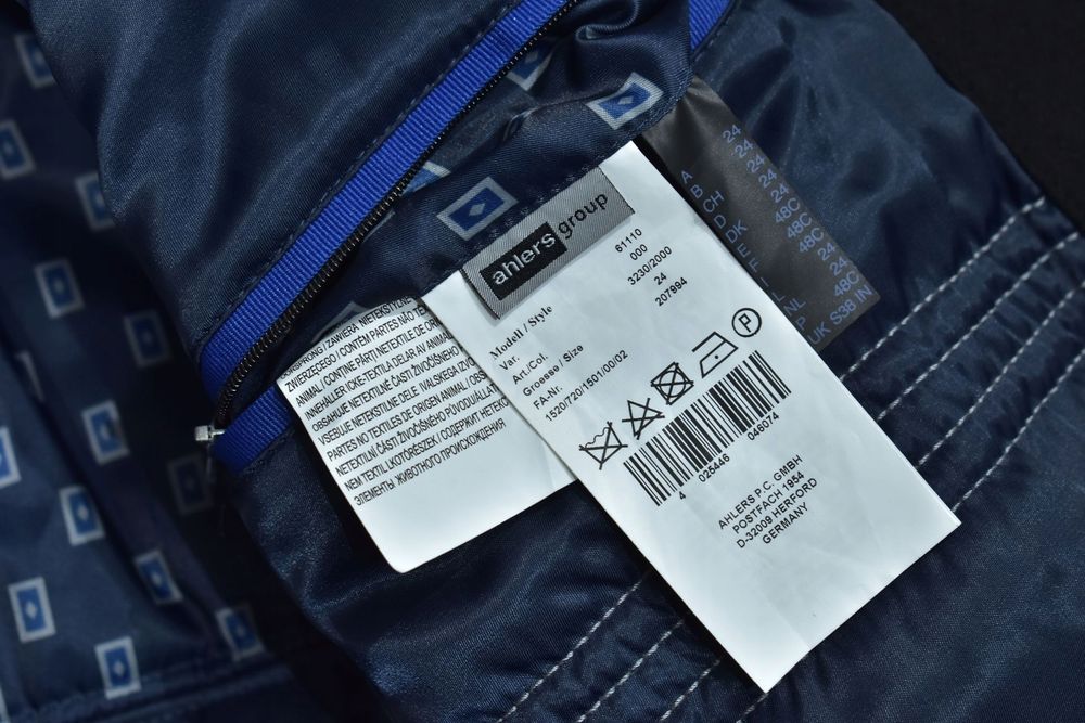 Pierre Cardin Czarny Wełniany Ocieplany Płaszcz Męski 24